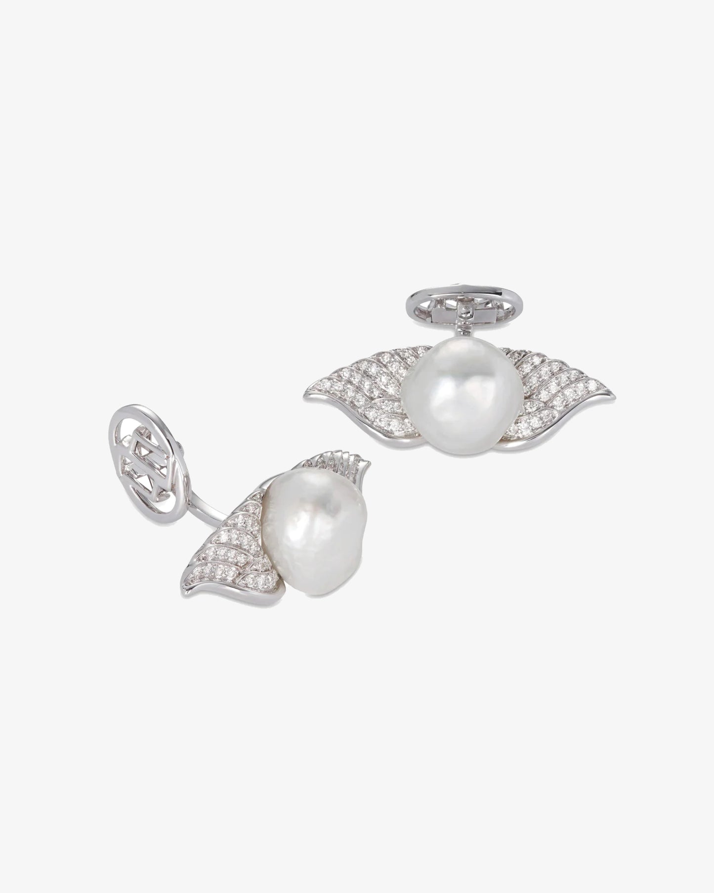 MW ‘Flight’ - South Sea Pearl And Diamond Cufflinks