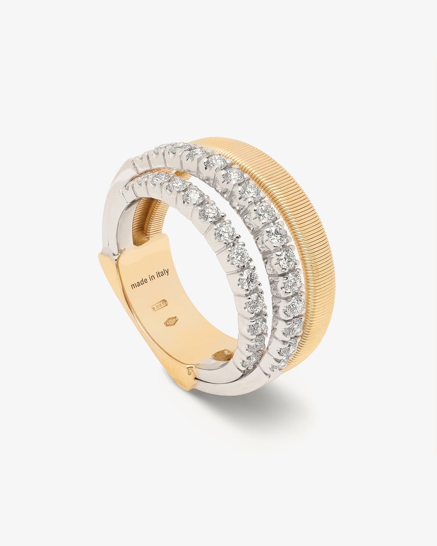 Marco Bicego MASAI Diamond 4-strand coil ring