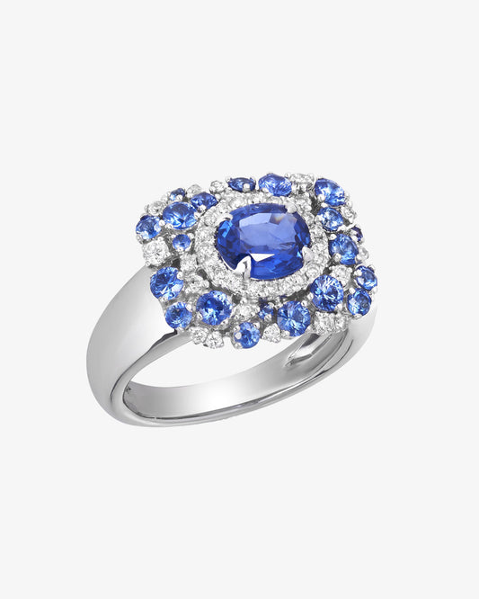 Sapphire and Diamond Ring