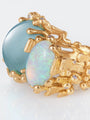 Ole Lynggaard 'BoHo' Ring with Aquamarine, Opal and Diamonds
