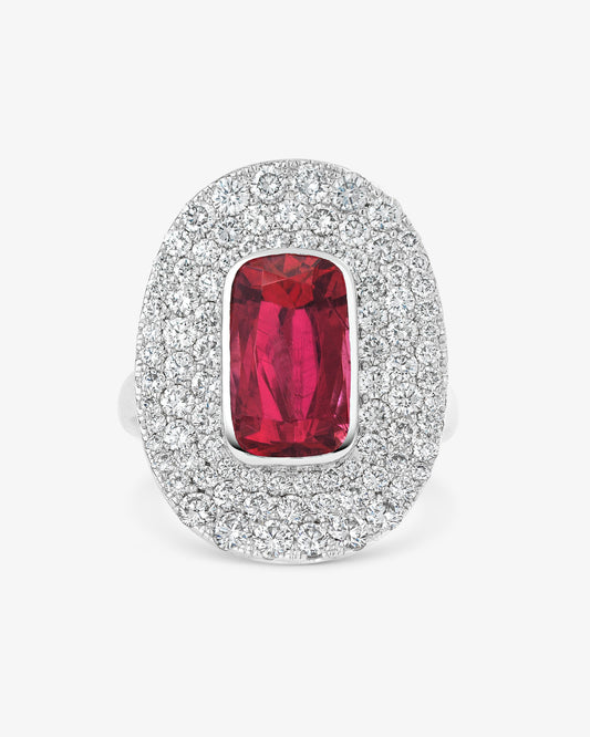 ASHOKA® Pink Tourmaline Wave Ring