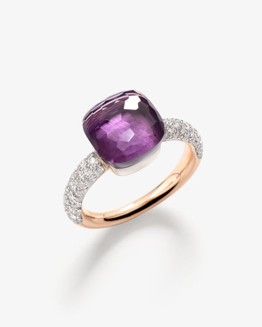 Pomellato Nudo Collection Amethyst & Diamond Ring