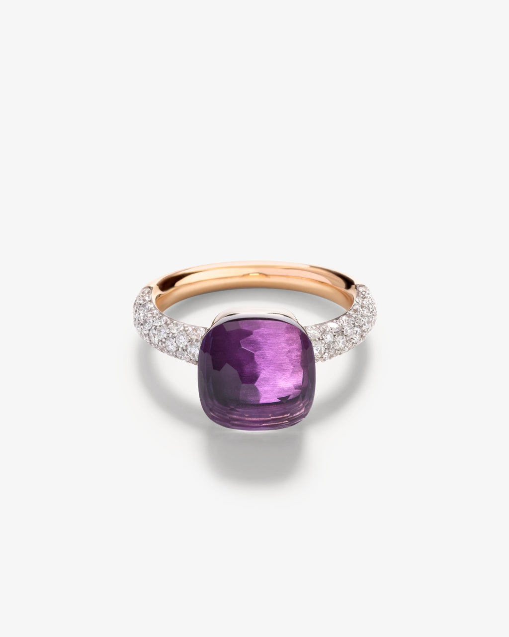 Pomellato Nudo Collection Amethyst & Diamond Ring