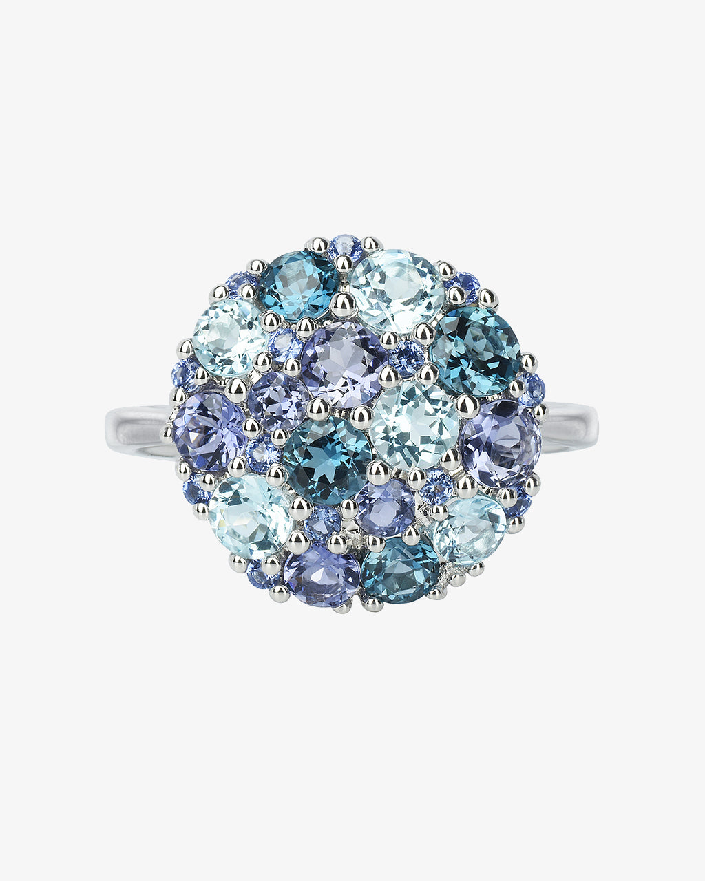 Isabelle Langlois Blue Topaz and Multi Stone Ring
