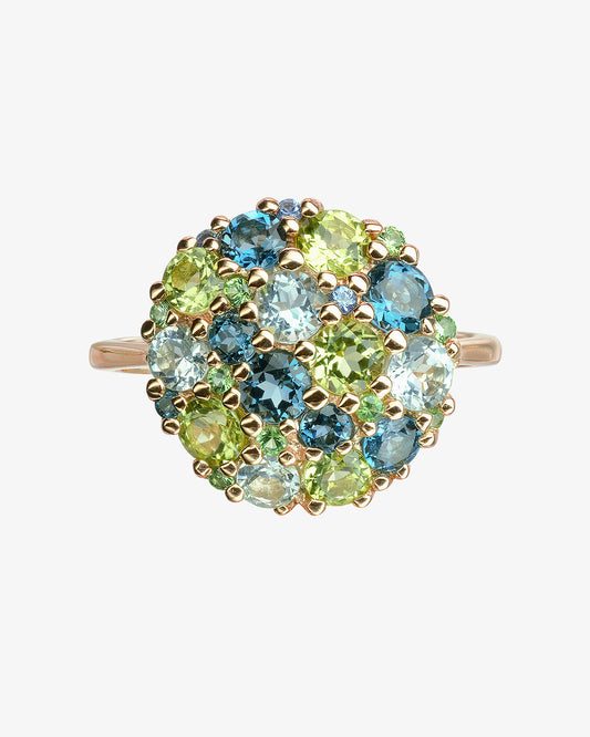 Isabelle Langlois Blue Topaz and Multi Stone Ring
