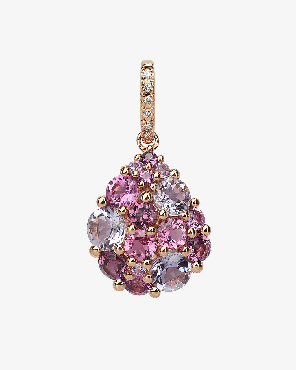 Isabelle Langlois Multi Stone and Diamond Pendant