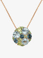 Isabelle Langlois Blue Topaz and Multi Stone Pendant