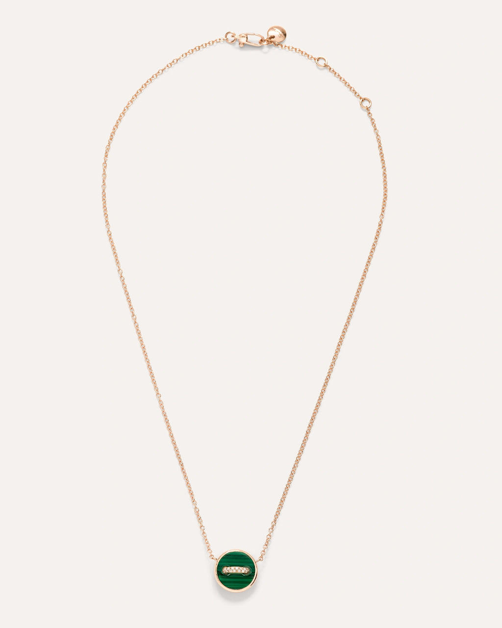 Pomellato Pom Pom Dot Malachite and Mother of Pearl Necklace