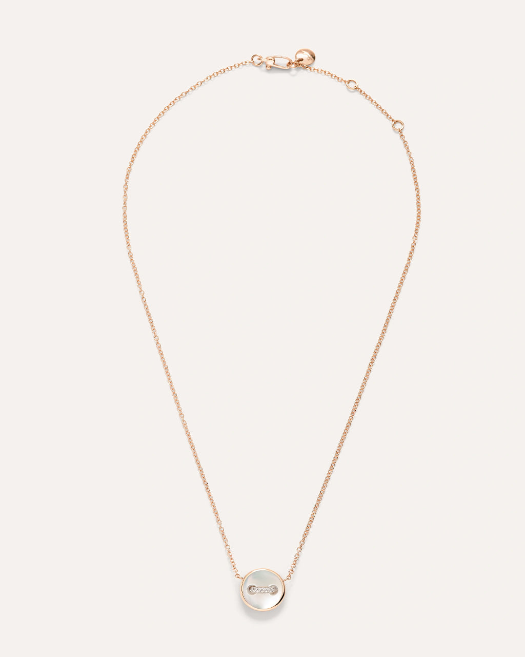 Pomellato Pom Pom Dot Mother of Pearl and Diamond Necklace