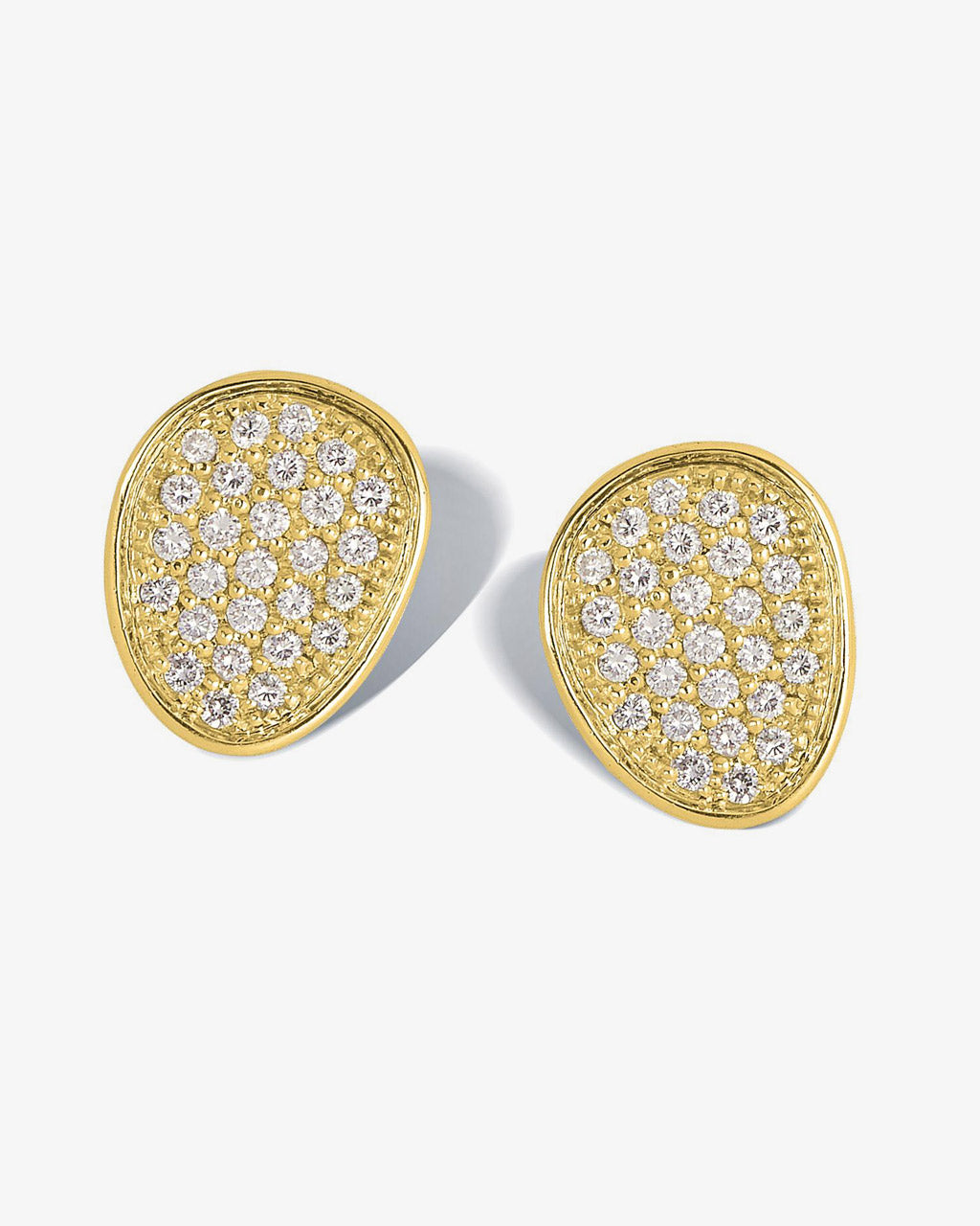 Marco Bicego Lunaria Alta Stud Diamond Earrings