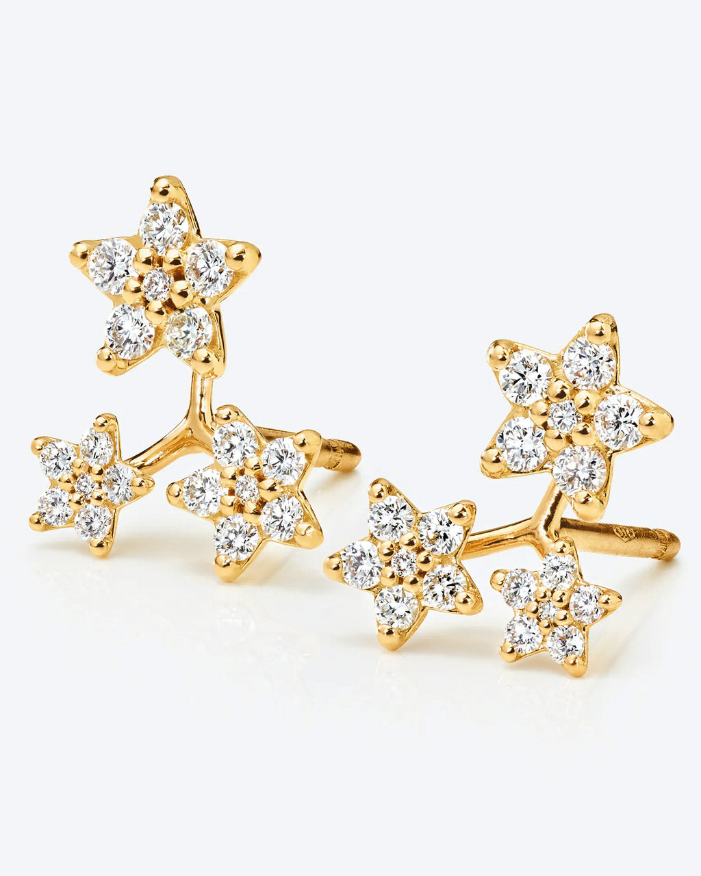 Gold Color Heart & Star Shaped Earrings | SHEIN