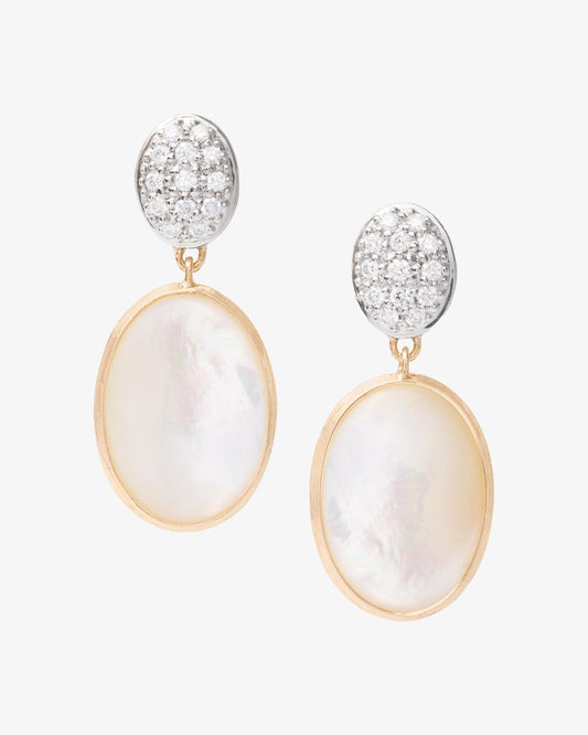 Marco Bicego Siviglia Collection Mother of Pearl and Diamond Earrings