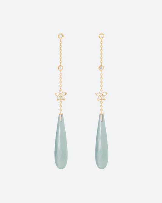 Ole Lynggaard Aquamarine Pendant Hook Pair