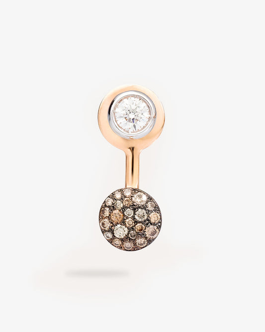 Pomellato Sabbia Single Drop Earring with Diamonds