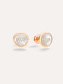 Pomellato Pom Pom Dot Stud Earrings with Mother of Pearl and Diamonds