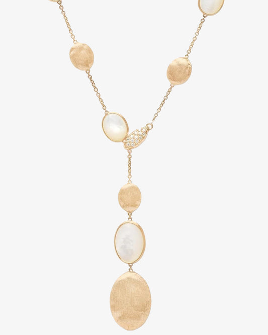 Marco Bicego Siviglia Collection Diamond and Mother of Pearl Necklace