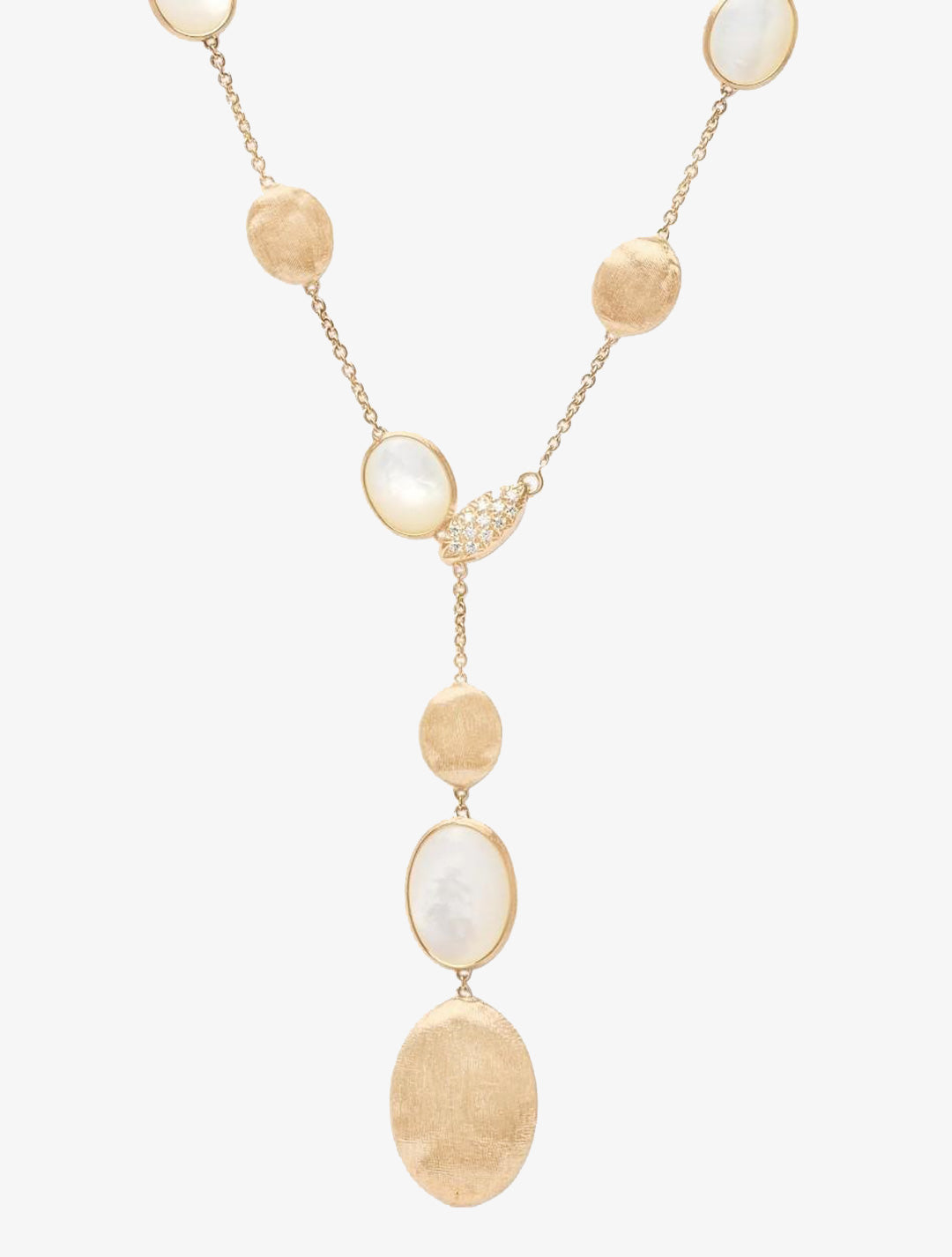 Marco Bicego Siviglia Collection Diamond and Mother of Pearl Necklace