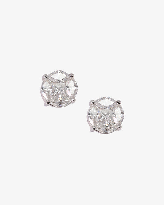 Hulchi Belluni 'Illusion' Collection Diamond Stud Earrings