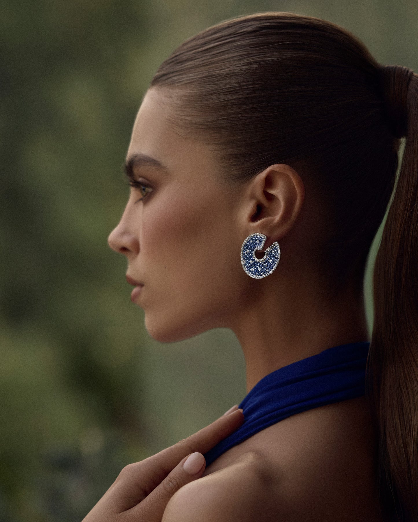 Sapphire and Diamond Earrings