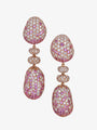 Pink Sapphire & Diamond 'Bliss' Earrings