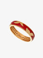 Leo Wittwer Red Enamel Ring
