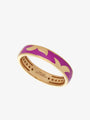 Leo Wittwer Violet Enamel Ring