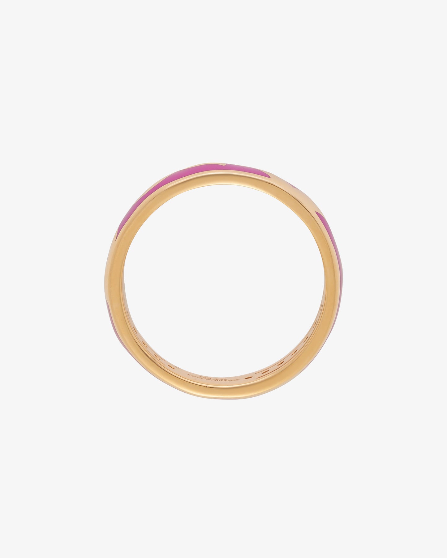 Leo Wittwer Violet Enamel Ring