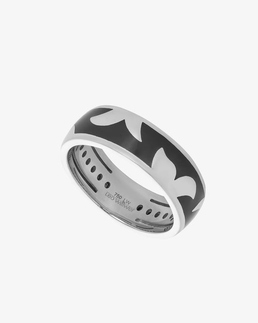 Leo Wittwer Black Enamel Ring