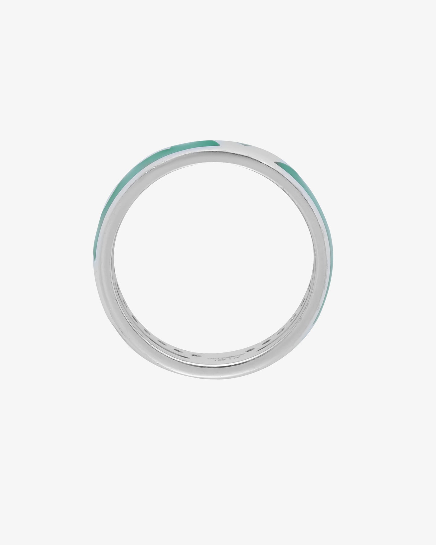 Leo Wittwer Green Enamel Ring