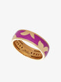 Leo Wittwer Lilac Enamel Ring