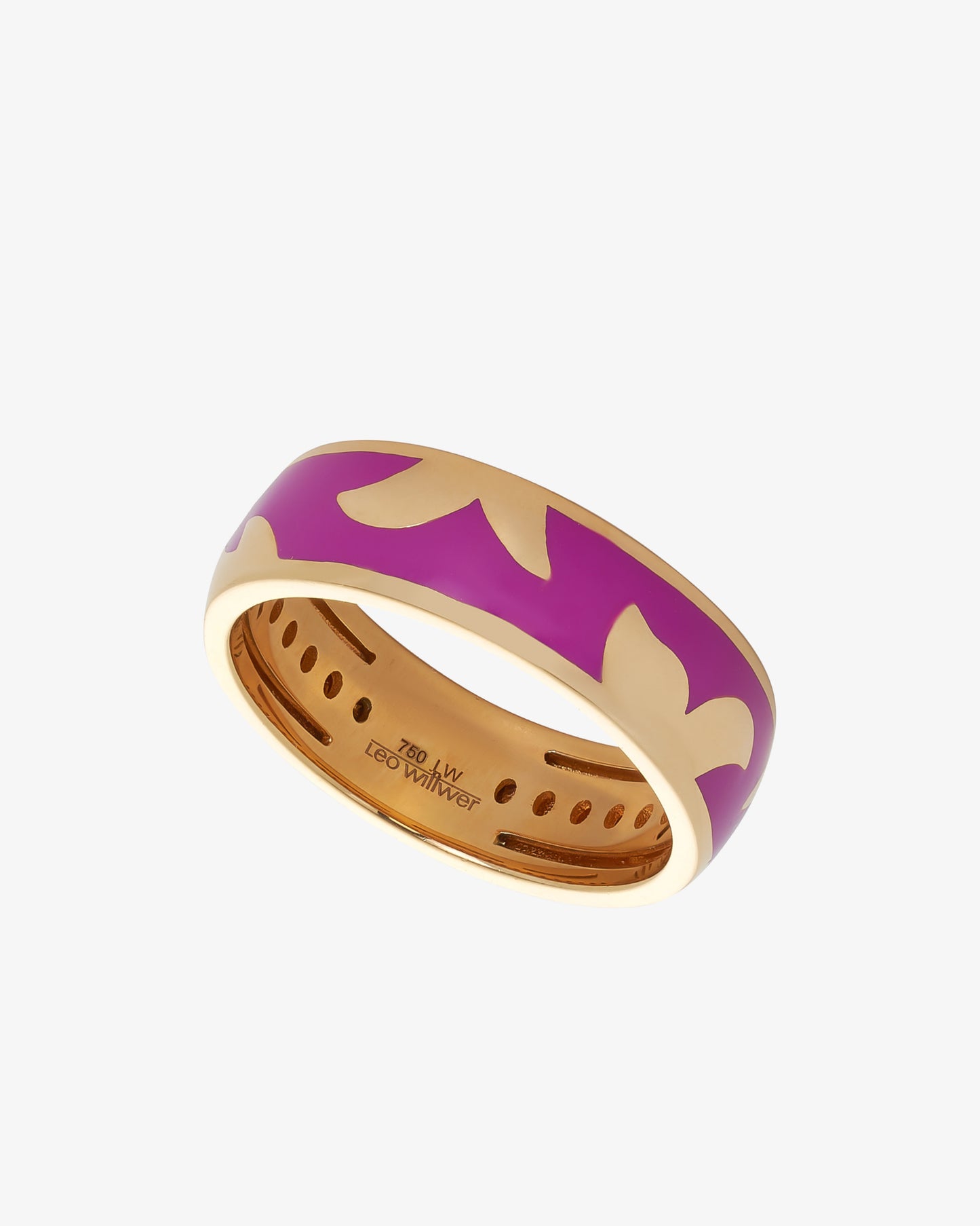 Leo Wittwer Lilac Enamel Ring