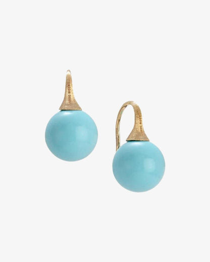 Marco Bicego 'Africa Boule' Collection Turquoise Hook-Style Earrings
