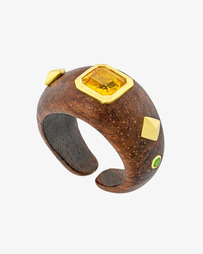 Rosewood & Citrine Weekend Collection Ring