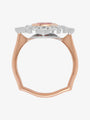 Pink Tourmaline & Diamond Cluster Ring