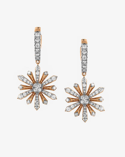 Hulchi Belluni 'Sunburst' Collection Diamond Set Drop Earrings