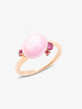 Pomellato Capri Collection Ring with Pink Ceramic & Ruby