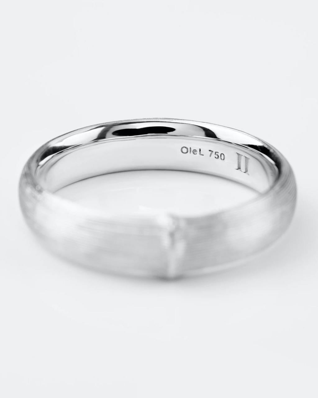 Ole Lynggaard 'Nature' Men's White Gold Ring