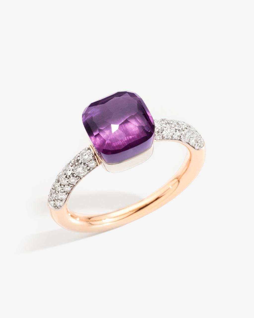 Pomellato Nudo Collection Amethyst & Diamond Ring