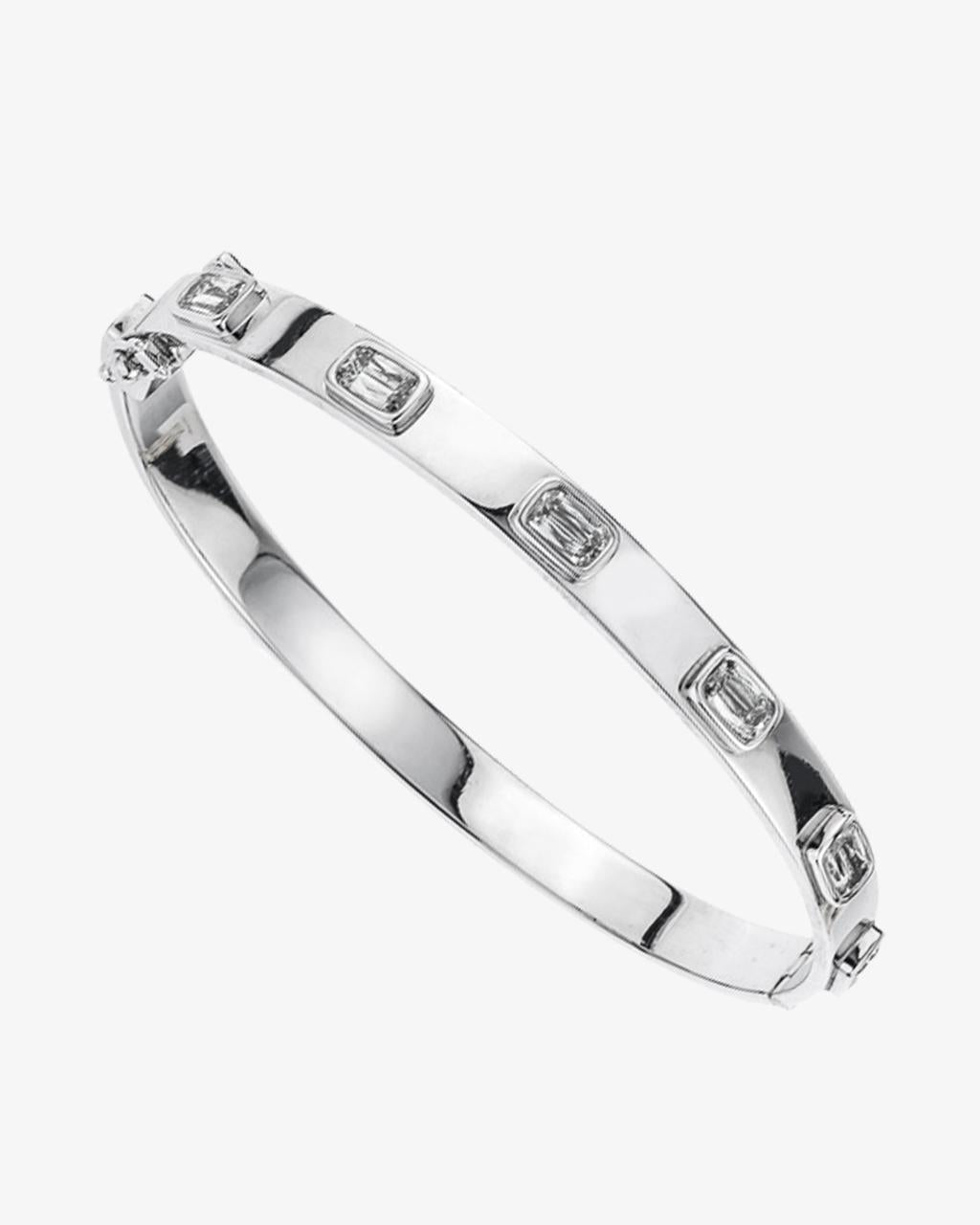 ASHOKA® Diamond White Gold Bangle