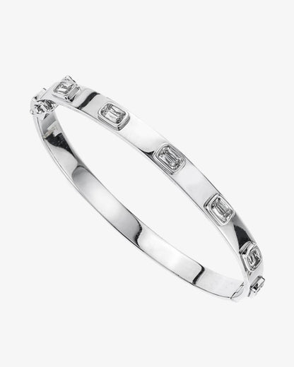 ASHOKA® Diamond White Gold Bangle
