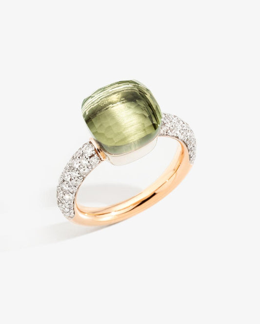 Pomellato Nudo Collection Prasiolite & Diamond Ring