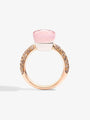 Pomellato Nudo Collection Rose Quartz & Diamond Ring