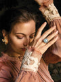 Ole Lynggaard 'BoHo' Ring with Blue-Green Aquamarine and Diamond