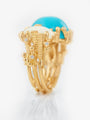 Ole Lynggaard 'BoHo' Ring with Turquoise, Ethiopian Opal, and Diamonds