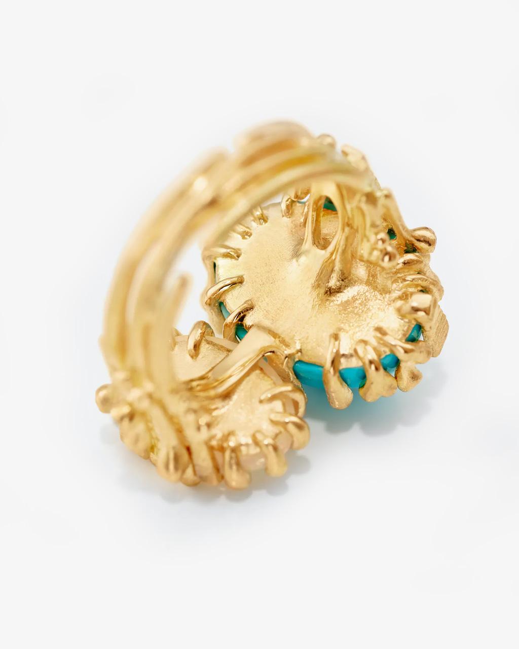 Ole Lynggaard 'BoHo' Ring with Turquoise, Ethiopian Opal, and Diamonds