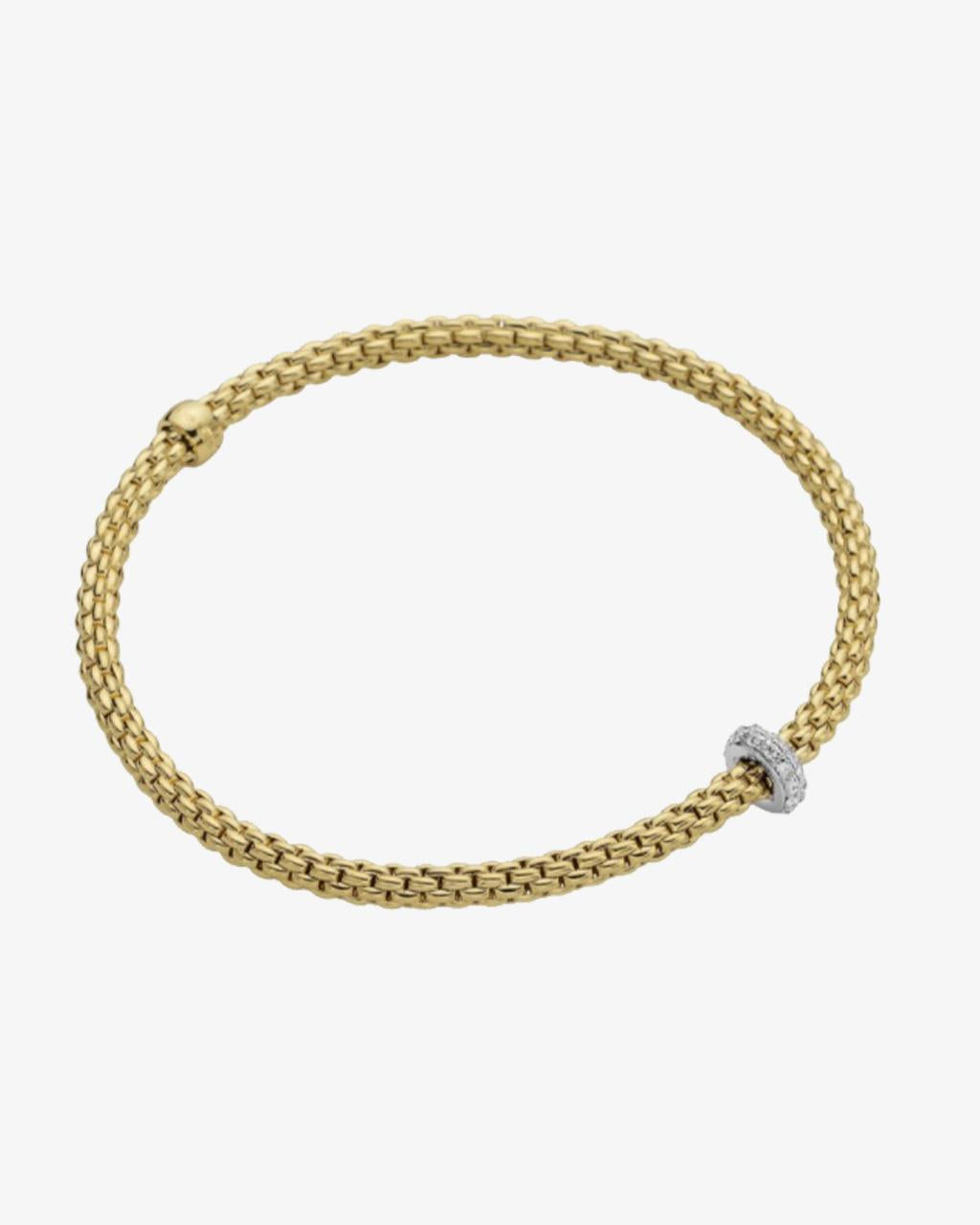Fope 'Prima' Collection Flex'it Bracelet with Diamond Rondelle