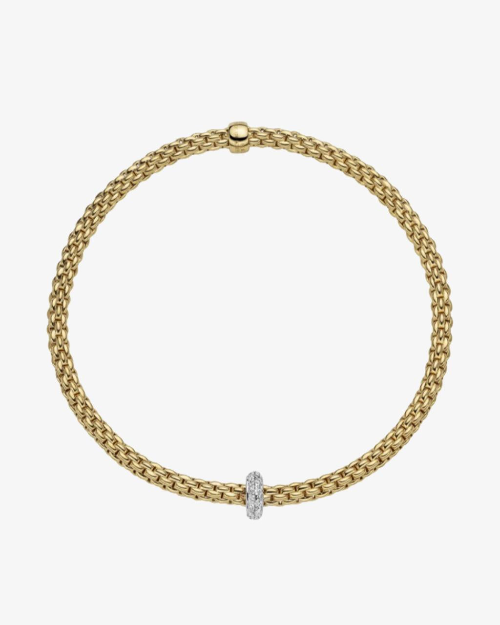 Fope 'Prima' Collection Flex'it Bracelet with Diamond Rondelle