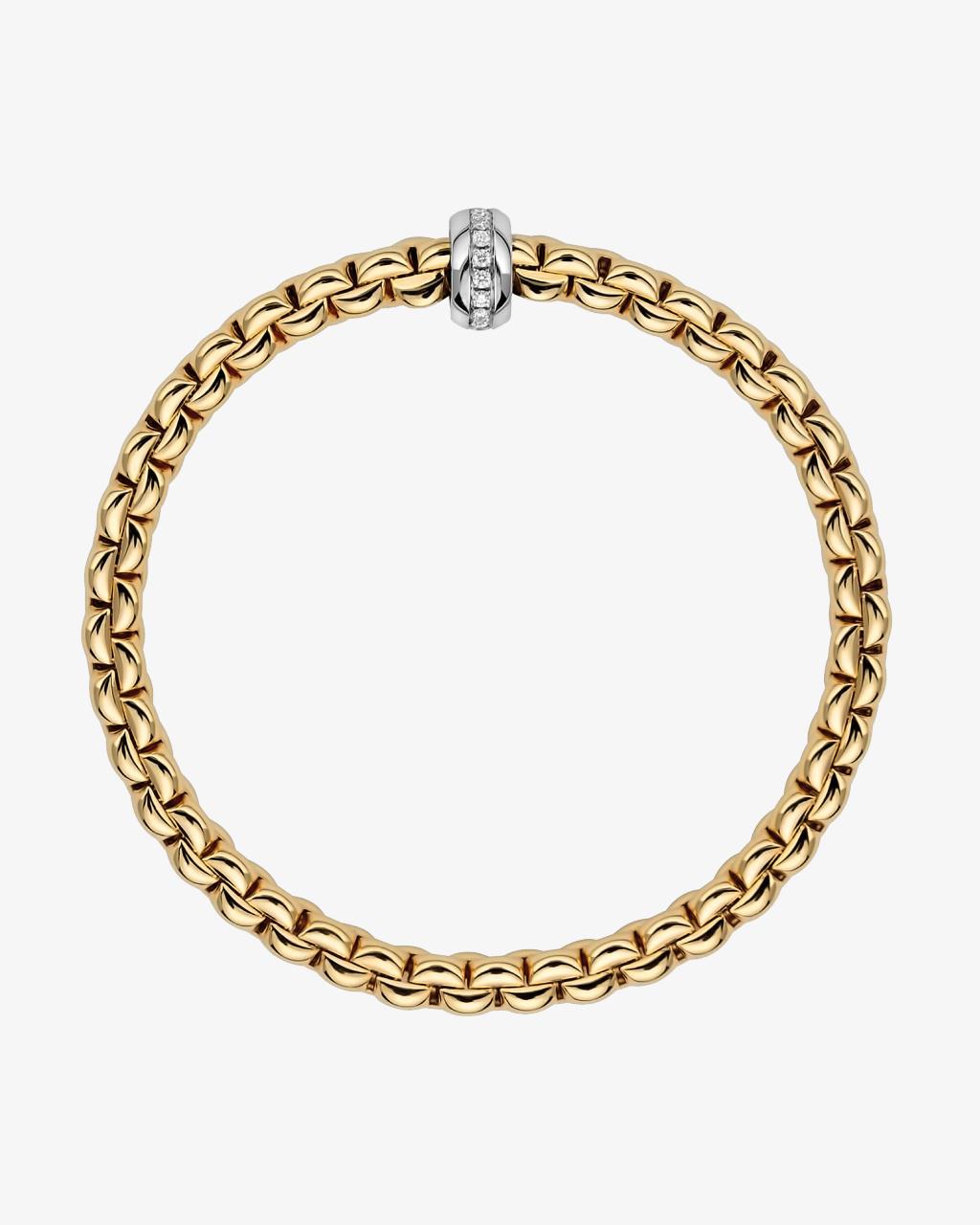 Fope 'Eka' Collection Flex'it Bracelet with Diamond Rondelle