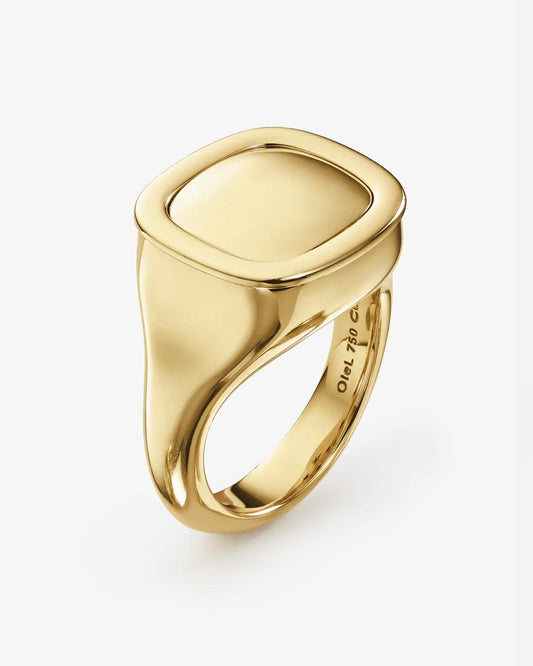 Ole Lynggaard Cushioned Signet Ring