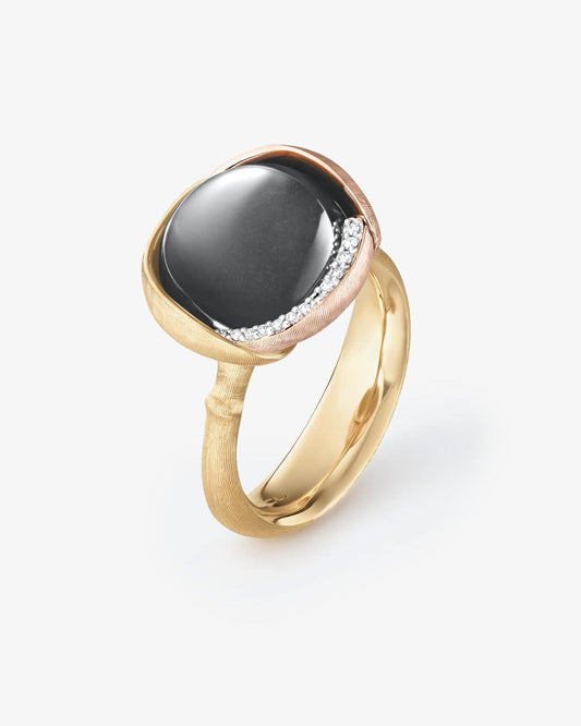 Ole Lynggaard 'Lotus' Grey Moonstone & Diamond Ring